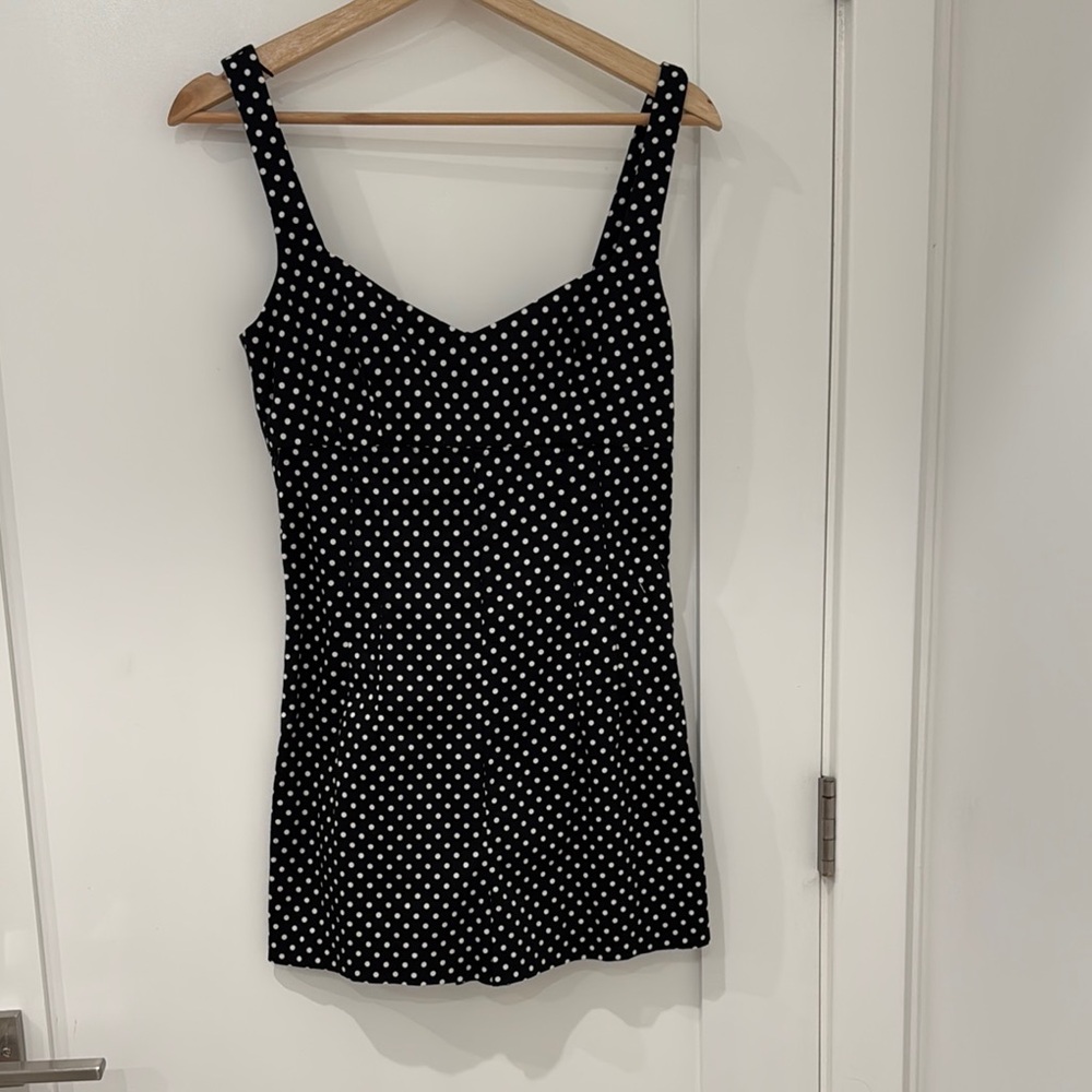 Zara Black & White Polka Dot Romper